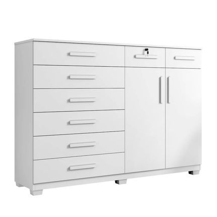 Cômoda Triunfo Benetil com Corrediça Telescópica - Branco Cômoda Triunfo Benetil com Corrediça Telescópica - Branco