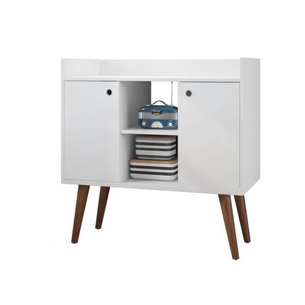 Aparador Cairo Fiorello com Nicho - Branco Aparador Cairo Fiorello com Nicho - Branco