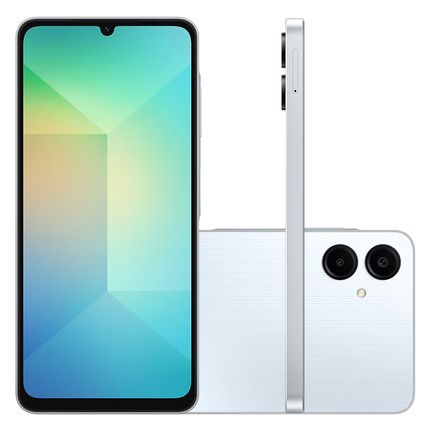 Smartphone Samsung Galaxy A06 Tela de 6.7'' 128GB 4GB RAM 4G Dual Chip - Branco Smartphone Samsung Galaxy A06 Tela de 6.7'' 128GB 4GB RAM 4G Dual Chip - Branco
