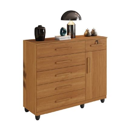 Cômoda Benetil Milão com 6 Gavetas - Cinamomo Cômoda Benetil Milão com 6 Gavetas - Cinamomo