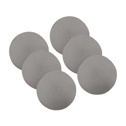 Jogo Americano 6 peças MBL Tocantins Redondo - Marrom Jogo Americano 6 peças MBL Tocantins Redondo - Marrom