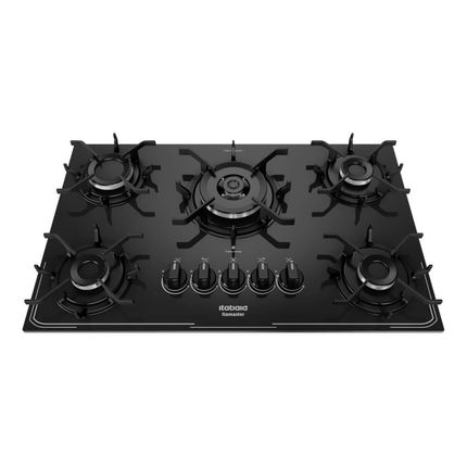 Cooktop Itatiaia 5 bocas Itamaster Superautomático Preto - Bivolt Cooktop Itatiaia 5 bocas Itamaster Superautomático Preto - Bivolt