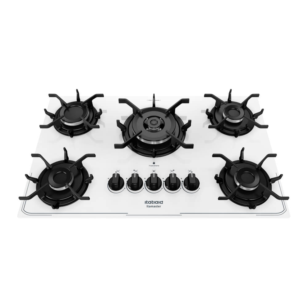 Cooktop Itatiaia 5 bocas Itamaster Superautomático Branco - Bivolt