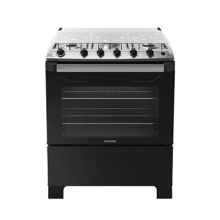 Fogão Itatiaia 5 bocas New Dream Automático Preto - Bivolt Fogão Itatiaia 5 bocas New Dream Automático Preto - Bivolt