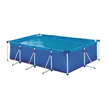 Piscina Retangular Mor com Armação 5.000 Litros Premium - Azul Piscina Retangular Mor com Armação 5.000 Litros Premium - Azul