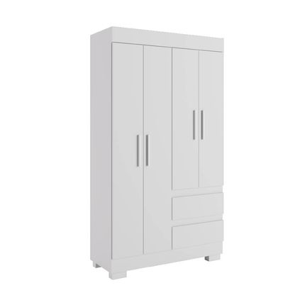 Guarda Roupa ACP Maya 4 Portas com Pés - Branco Guarda Roupa ACP Maya 4 Portas com Pés - Branco