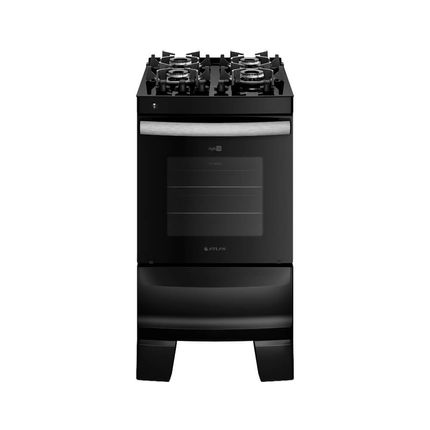 Fogão Atlas Agile Up Glass 4 bocas Automático com Mesa de Vidro Preto - Bivolt Fogão Atlas Agile Up Glass 4 bocas Automático com Mesa de Vidro Preto - Bivolt