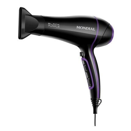 Secador de cabelos Mondial Black Purple SCN-01 2000W Preto/Roxo - 127V Secador de cabelos Mondial Black Purple SCN-01 2000W Preto/Roxo - 127V