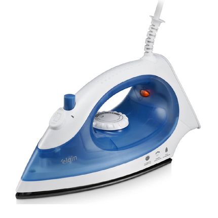 Ferro de Passar a Vapor Elgin Iron Press 2 em 1 Antiaderente Azul - 220V Ferro de Passar a Vapor Elgin Iron Press 2 em 1 Antiaderente Azul - 220V