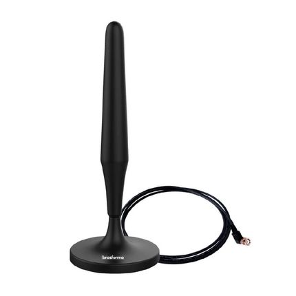 Antena Digital Interna Brasforma SHD-500 UHF e HDTV - Preto Antena Digital Interna Brasforma SHD-500 UHF e HDTV - Preto