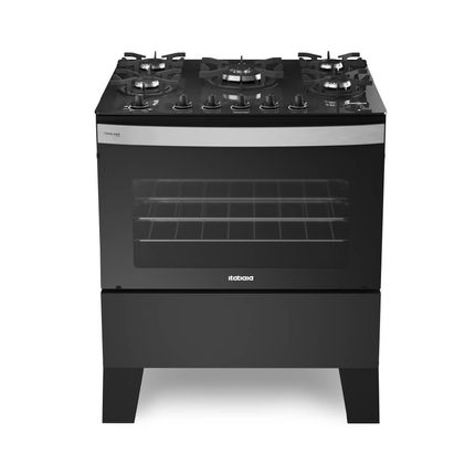 Fogão Itatiaia 5 bocas Itaglass Plus Automático - Preto Fogão Itatiaia 5 bocas Itaglass Plus Automático - Preto