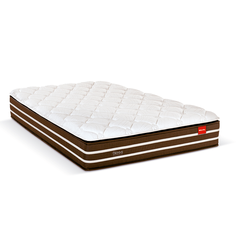 Colchão para Casal Queen Bless Reconflex 158cm D26 com Molas