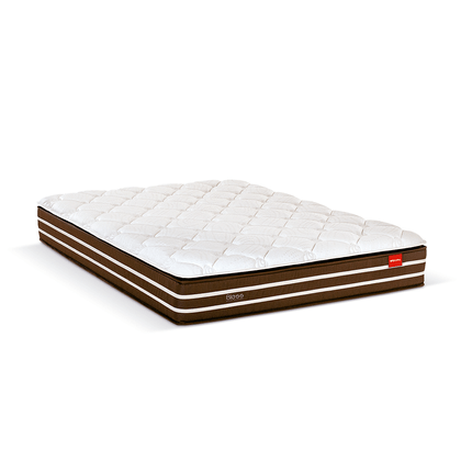 Colchão para Casal King Bless Reconflex 192cm D26 com Molas Ensacadas - Marrom Colchão para Casal King Bless Reconflex 192cm D26 com Molas Ensacadas - Marrom