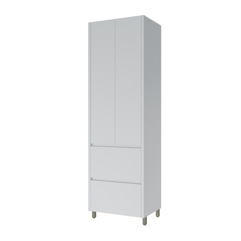 Paneleiro Nesher Rainha 70cm com 2 Portas e 2 Gavetas - Branco