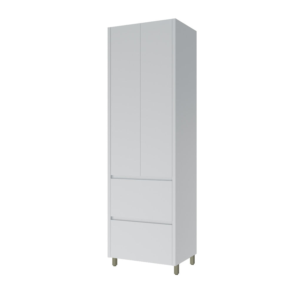 Paneleiro Nesher Rainha 70cm com 2 Portas e 2 Gavetas - Branco