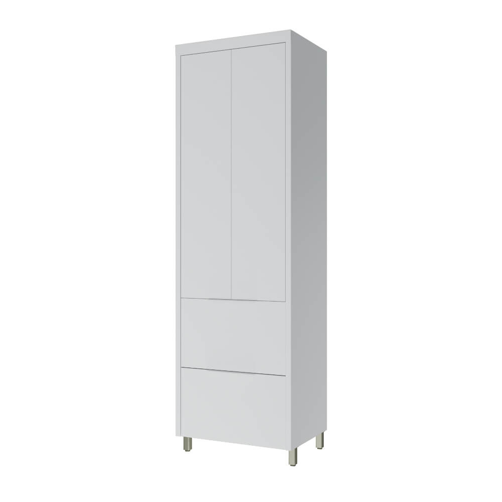 Paneleiro Nesher Marquesa 70cm com 2 Portas e 2 Gavetas - Branco
