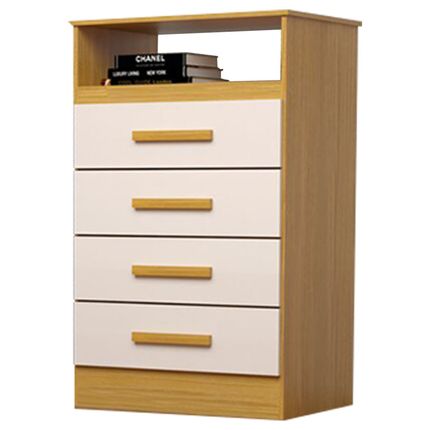 Cômoda ACP Jessica com 4 Gavetas - Cinamomo/Off White Cômoda ACP Jessica com 4 Gavetas - Cinamomo/Off White