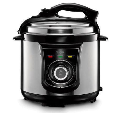 Panela de Pressão Elétrica 4 Litros Elgin Inox - 127V Panela de Pressão Elétrica 4 Litros Elgin Inox - 127V