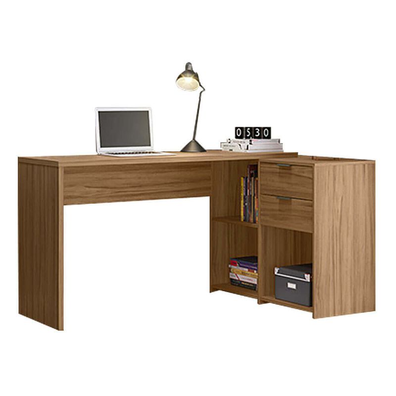 Mesa para Computador NT 2060 da Notável com 2 gavetas - Freijo
