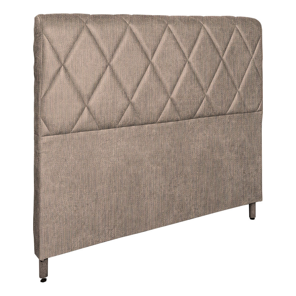 Cabeceira para Solteiro Tozatto Agata Linho 88cm - Bege Claro
