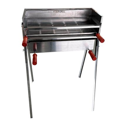 Churrasqueira Grill Fibergrill 60cm com Pés removíveis - Inox