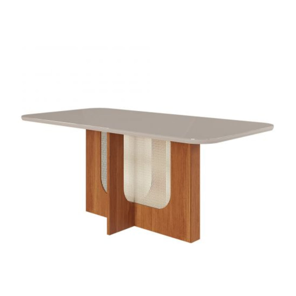 Mesa Cimol Louise 180x90cm - Cinamomo/Off White