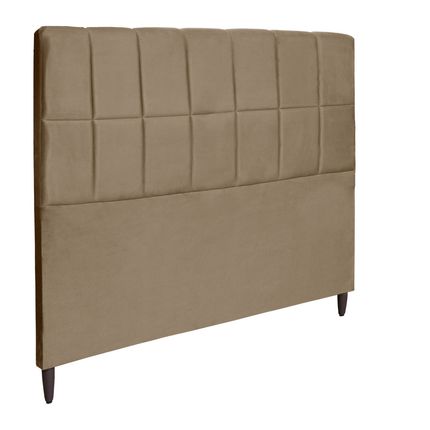 Cabeceira para Casal Tozatto Pérola 138cm com Tecido Veludo - Cacau Cabeceira para Casal Tozatto Pérola 138cm com Tecido Veludo - Cacau