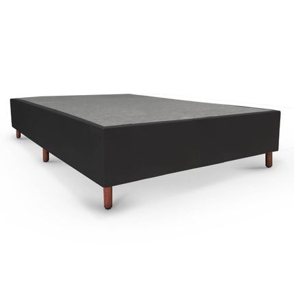 Base Box Casal Tozatto Uni 138x188x26cm - Preto Base Box Casal Tozatto Uni 138x188x26cm - Preto