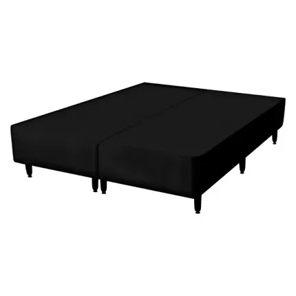 Base Box Casal King Tozatto Uni 193x203x26cm - Preto Base Box Casal King Tozatto Uni 193x203x26cm - Preto