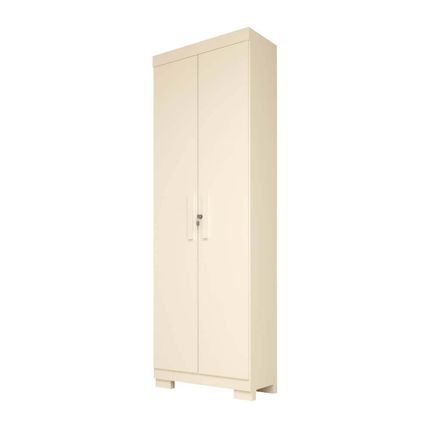 Armário Multiuso ACP Íris 2 Portas com Chave - Branco Armário Multiuso ACP Íris 2 Portas com Chave - Branco