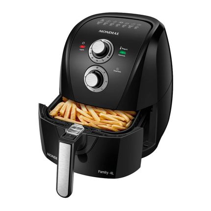 Fritadeira Elétrica AFN-40 Mondial 4 Litros 1500W Preto - 127V Fritadeira Elétrica AFN-40 Mondial 4 Litros 1500W Preto - 127V