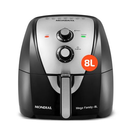 Fritadeira Elétrica Air Fryer Mondial AFN-80-BI Mega Family 8 Litros 1900W - 127V Fritadeira Elétrica Air Fryer Mondial AFN-80-BI Mega Family 8 Litros 1900W - 127V