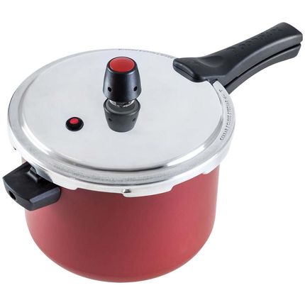 Panela de pressão 4,5 Litros Panelux Magnific - Vermelha Panela de pressão 4,5 Litros Panelux Magnific - Vermelha