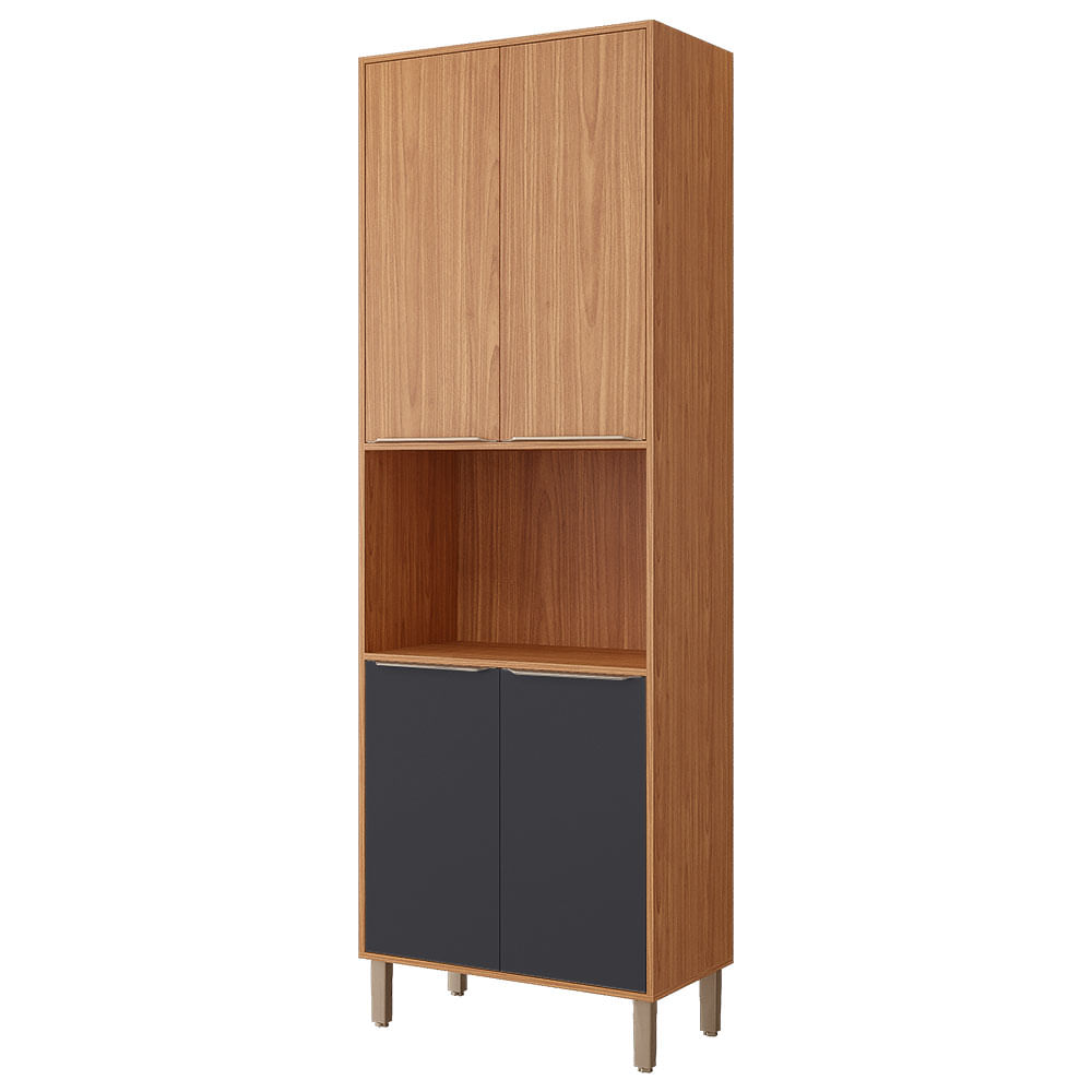 Paneleiro MGM Divina 70cm 4 Portas - Cinamomo/Titanium