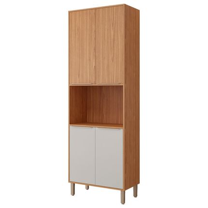 Paneleiro MGM Divina 70cm 4 Portas - Cinamomo/Off White Paneleiro MGM Divina 70cm 4 Portas - Cinamomo/Off White
