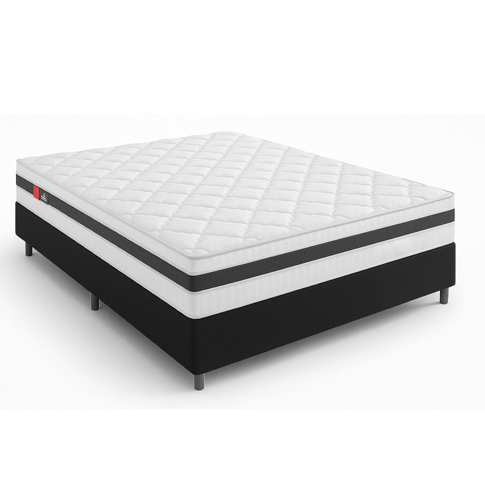 Colchão Casal Reconflex Max Saúde Premium Selado D45 138cm + Box Tozatto Uni