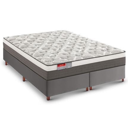 Colchão Queen Reconflex Ergo Dual Zone Plus D33 158cm + Box Tozatto Uni