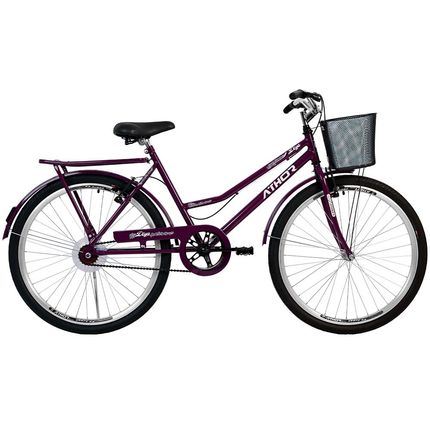 Bicicleta Athor Aro 26 Venus Freio V-Brake - Violeta Bicicleta Athor Aro 26 Venus Freio V-Brake - Violeta