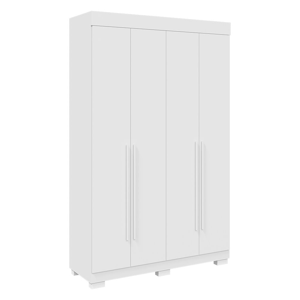 Guarda Roupa ACP Ágata 4 Portas com Pés - Branco