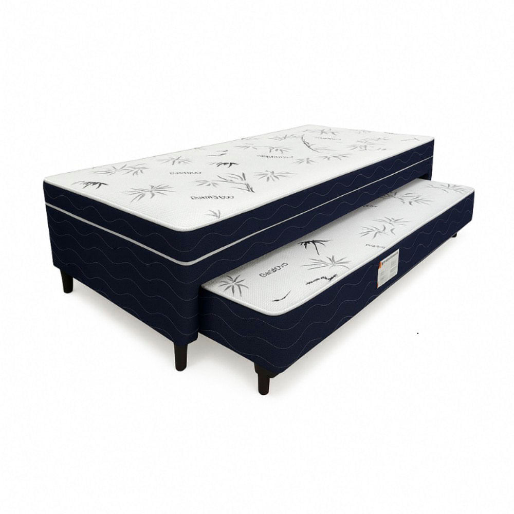 Colchobox Solteiro com Cama Auxiliar Topázio Brilhante 88cm D28