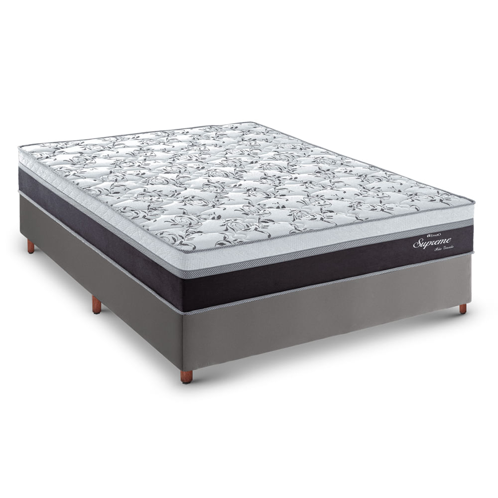 Colchão Casal Topázio Supreme D26 138cm + Base Tozzato Uni