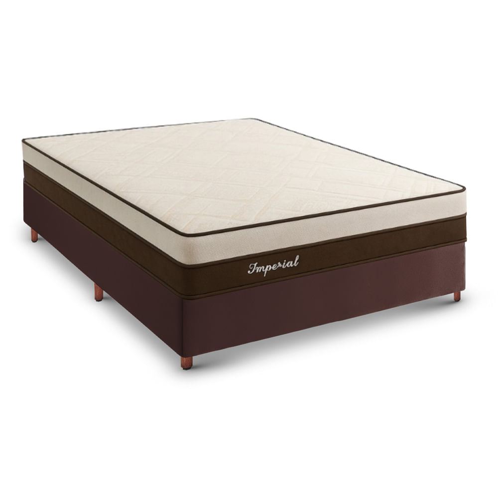 Colchão Casal Topázio Imperial D26 138cm + Base Tozatto Uni