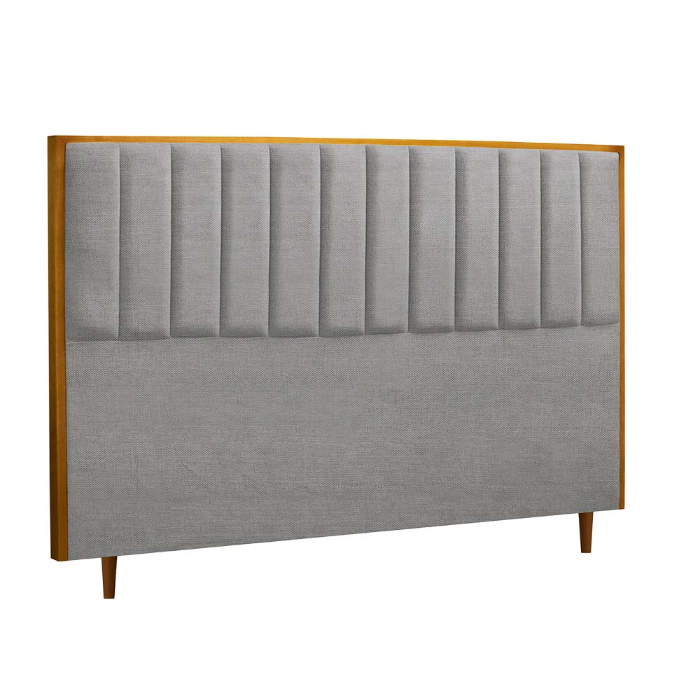 Cabeceira King Le Sevilha 203cm em Linho - Cinza