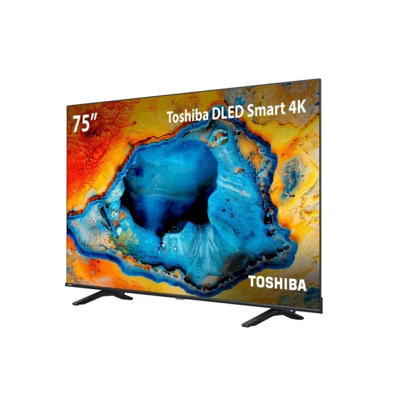 Smart TV Toshiba 75C350NS 75'' QLED 4K VIDAA - Moveis Linhares