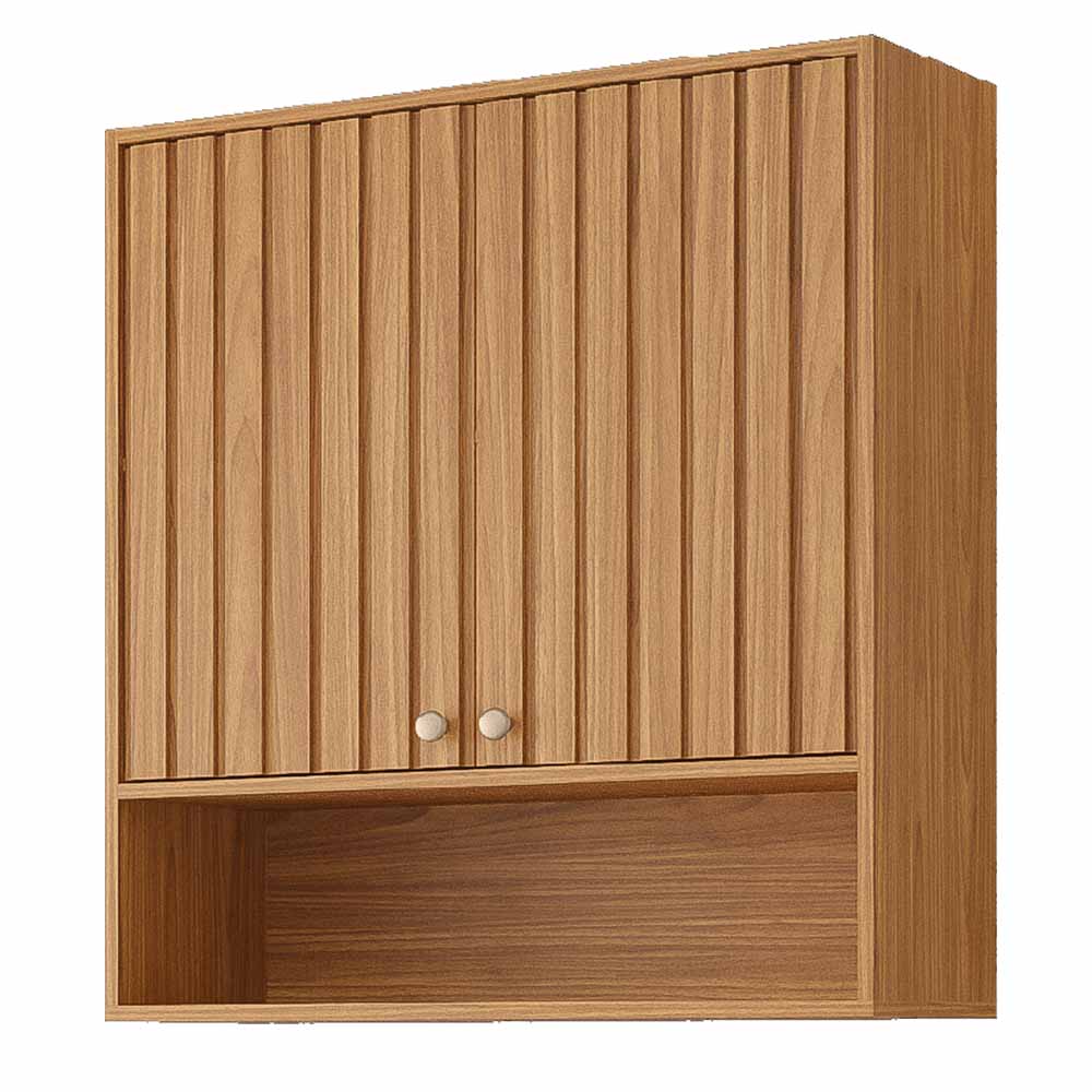 Armário Aéreo MGM Divina 80cm 2 portas com Nicho - Cinamomo