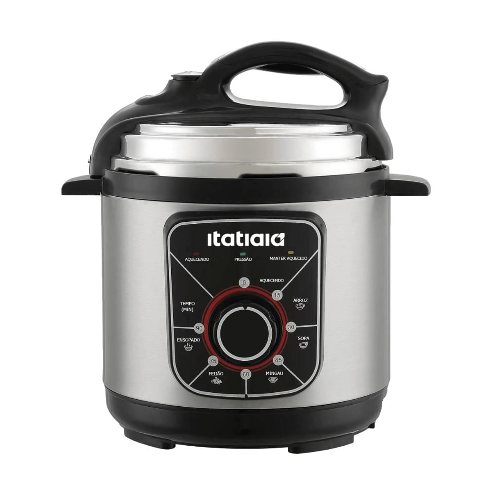Panela de Pressão Elétrica Itatiaia Essencial 5L 900W Inox - 220V