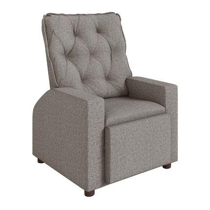 Poltrona RMBM Paula D23 Linho - Cinza