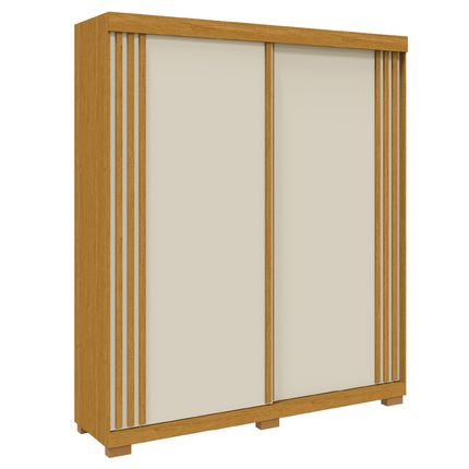 Guarda Roupa ACP Athena 2 Portas Slide - Cinamomo/Off White