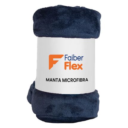 Manta Cobertor Casal Microfibra FaiberFlex - Cores Sortidas