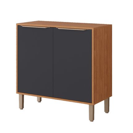 Balcão MGM Divina/Celeste 80cm 02 Portas com Tampo - Cinamomo/Titanium